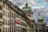 Apartments And Street View Of Swiss Parliament Building In Bern, Switzerland